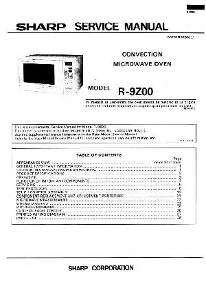 Сервисная инструкция Sharp R-9Z00 ― Manual-Shop.ru