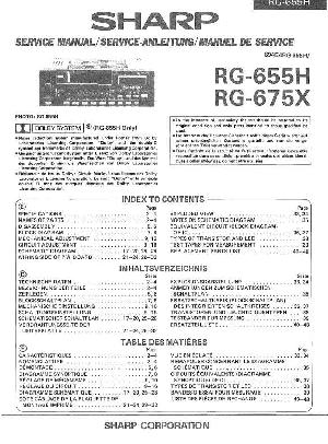 Service manual Sharp RG-655H, RG-675X ― Manual-Shop.ru
