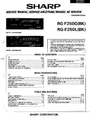 Сервисная инструкция Sharp RG-F250G ― Manual-Shop.ru