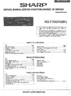Service manual Sharp RG-F250H-BK ― Manual-Shop.ru