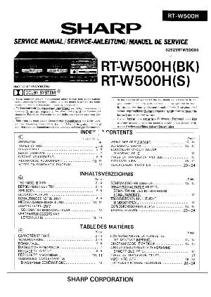 Сервисная инструкция Sharp RT-W500H ― Manual-Shop.ru