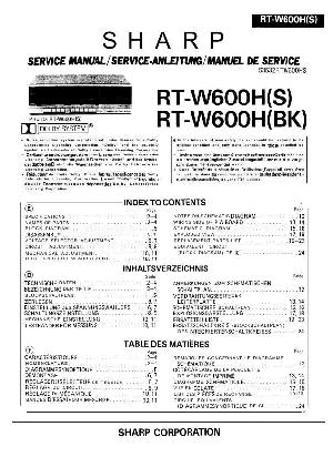 Сервисная инструкция Sharp RT-W600H ― Manual-Shop.ru