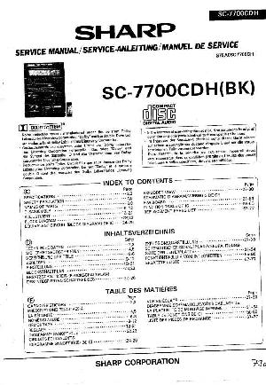 Сервисная инструкция SHARP SC-7700CDH ― Manual-Shop.ru