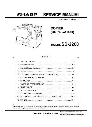 Сервисная инструкция Sharp SD-2260 ― Manual-Shop.ru