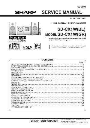 Service manual Sharp SD-CX1W ― Manual-Shop.ru