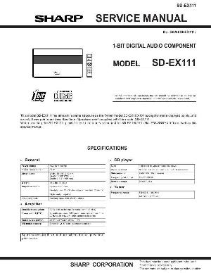 Service manual Sharp SD-EX111 ― Manual-Shop.ru