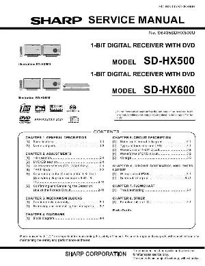 Сервисная инструкция Sharp SD-HX500, SD-HX600 ― Manual-Shop.ru