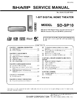 Сервисная инструкция Sharp SD-SP10 ― Manual-Shop.ru