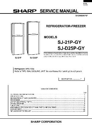 Сервисная инструкция Sharp SJ-21P, SJ-D25P-GY ― Manual-Shop.ru