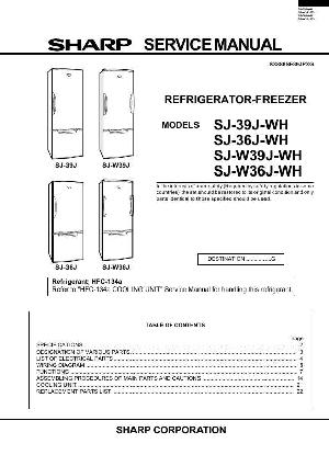 Сервисная инструкция Sharp SJ-36J, SJ-39J, SJ-W36J, SJ-W39J ― Manual-Shop.ru