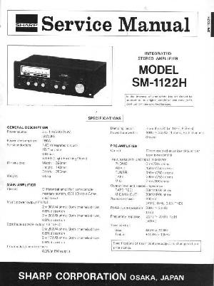 Сервисная инструкция Sharp SM-1122H ― Manual-Shop.ru