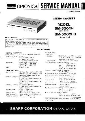 Сервисная инструкция Sharp SM-5200HB OPTONICA ― Manual-Shop.ru