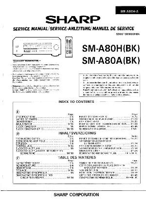 Сервисная инструкция Sharp SM-A80 ― Manual-Shop.ru