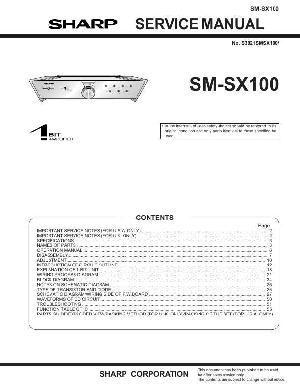 Сервисная инструкция Sharp SM-SX100 ― Manual-Shop.ru