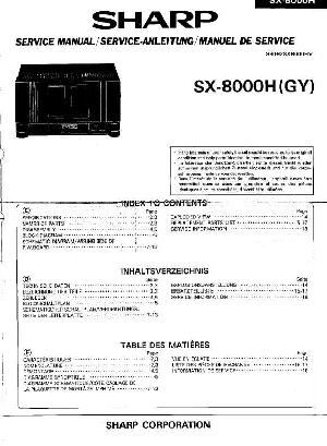 Service manual Sharp SX-8000H ― Manual-Shop.ru
