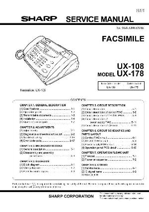 Сервисная инструкция Sharp UX-108, UX-178 ― Manual-Shop.ru