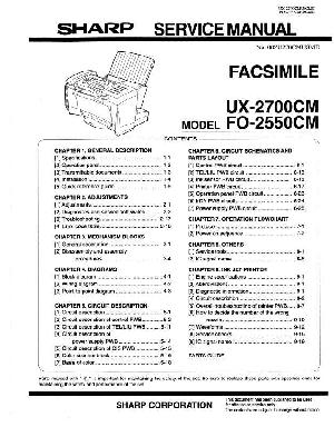 Service manual Sharp UX-2700 ― Manual-Shop.ru