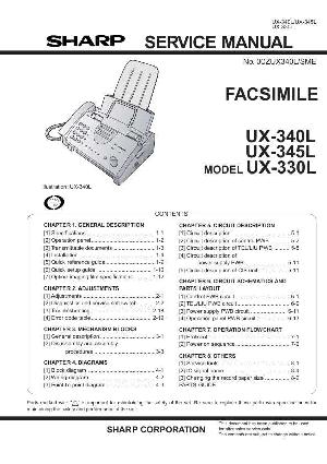 Сервисная инструкция Sharp UX-340L ― Manual-Shop.ru