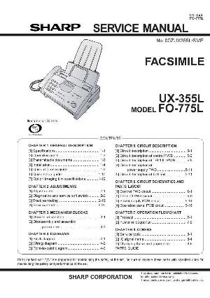Сервисная инструкция Sharp UX-355L ― Manual-Shop.ru