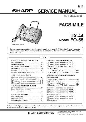 Сервисная инструкция Sharp UX-44 ― Manual-Shop.ru