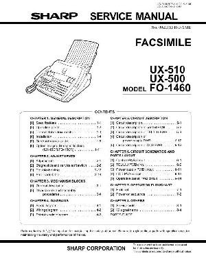 Service manual Sharp UX-500, UX-510, FO-1460 ― Manual-Shop.ru