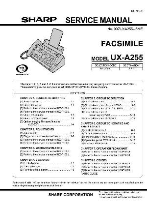 Сервисная инструкция Sharp UX-A255 ― Manual-Shop.ru