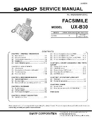 Сервисная инструкция Sharp UX-B30 ― Manual-Shop.ru