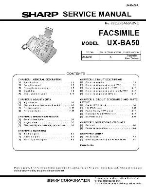 Сервисная инструкция Sharp UX-BA50 ― Manual-Shop.ru