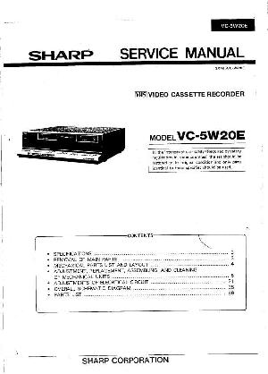 Service manual Sharp VC-5W20E ― Manual-Shop.ru