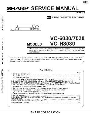 Сервисная инструкция Sharp VC-6030, VC-7030, VC-H8030 ― Manual-Shop.ru