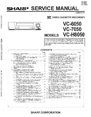 Сервисная инструкция Sharp VC-6050, VC-7050, VC-H8050 ― Manual-Shop.ru