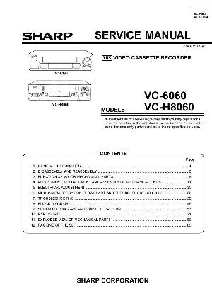 Сервисная инструкция Sharp VC-6060, VC-H8060 ― Manual-Shop.ru
