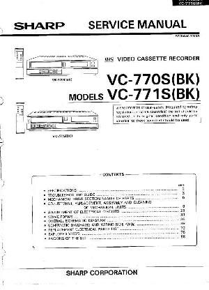 Сервисная инструкция Sharp VC-770S, VC-771S ― Manual-Shop.ru