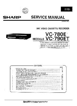 Сервисная инструкция Sharp VC-780E, VC-790ET ― Manual-Shop.ru