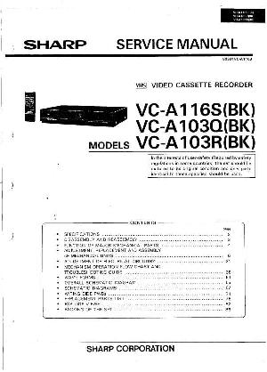 Сервисная инструкция Sharp VC-A103Q R, VC-A116S ― Manual-Shop.ru