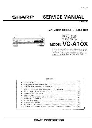 Сервисная инструкция Sharp VC-A10X ― Manual-Shop.ru