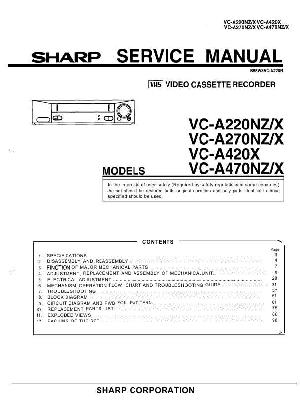 Сервисная инструкция Sharp VC-A220X, VC-A270X, VC-A420X, VC-A470X ― Manual-Shop.ru