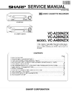 Сервисная инструкция Sharp VC-A230, VC-A280, VC-A480NZX ― Manual-Shop.ru