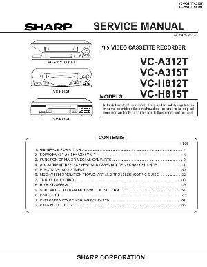Service manual Sharp VC-A312T, VC-A315T, VC-H812T, VC-H815T ― Manual-Shop.ru