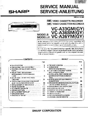 Service manual Sharp VC-A33GM, VC-A36SM, VC-A36YM ― Manual-Shop.ru