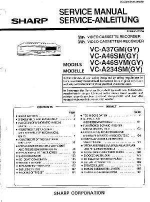 Service manual Sharp VC-A37GM, VC-A46SM, VC-A46SVM, VC-A234SM ― Manual-Shop.ru