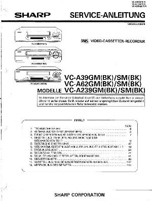 Сервисная инструкция Sharp VC-A39, VC-A62, VC-A239 ― Manual-Shop.ru