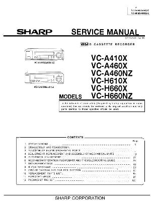 Сервисная инструкция Sharp VC-A410, VC-A460, VC-H610, VC-H660 ― Manual-Shop.ru