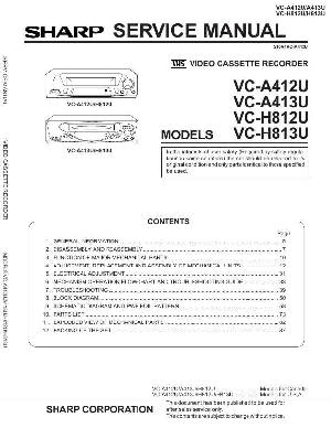 Сервисная инструкция Sharp VC-A412U, VC-A413U, VC-H812U, VC-H813U ― Manual-Shop.ru