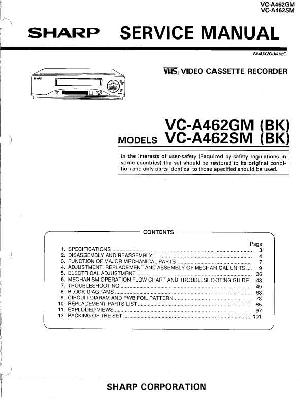 Сервисная инструкция Sharp VC-A462GM SM ― Manual-Shop.ru
