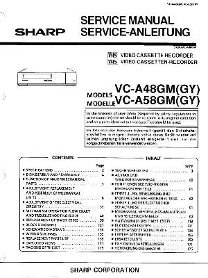 Сервисная инструкция Sharp VC-A48GM, VC-A58GM ― Manual-Shop.ru