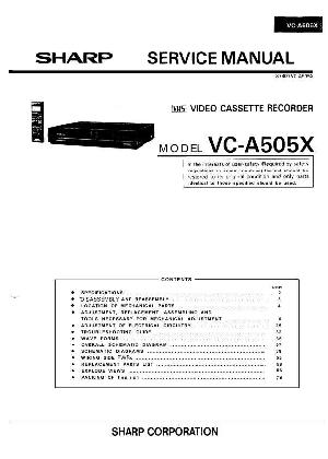 Сервисная инструкция Sharp VC-A505 ― Manual-Shop.ru