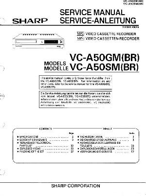 Сервисная инструкция Sharp VC-A50GM SM ― Manual-Shop.ru