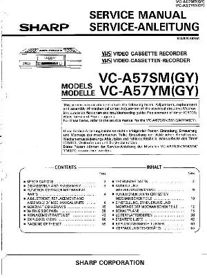 Сервисная инструкция Sharp VC-A57SM YM ― Manual-Shop.ru
