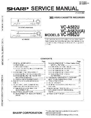 Сервисная инструкция Sharp VC-A582U, VC-H982U ― Manual-Shop.ru